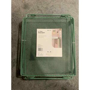 U Brands Mesh Locker Shelf Sage Green Size 12"